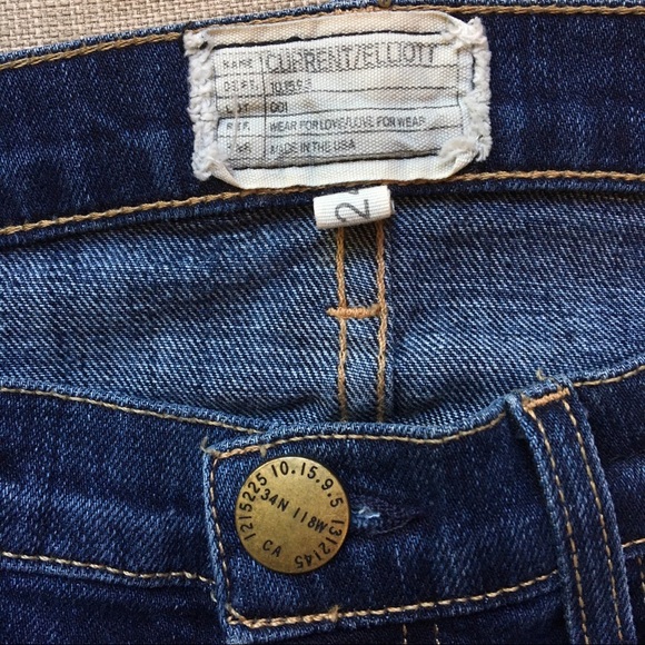 Current Elliott The Rolled Skinny Ruby Loved Jeans - Picture 6 of 8